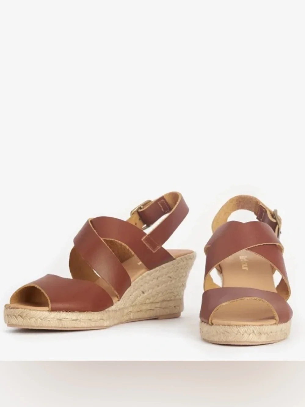 EUC BARBOUR YOLANDA ESPADRILLE WEDGES size 8M